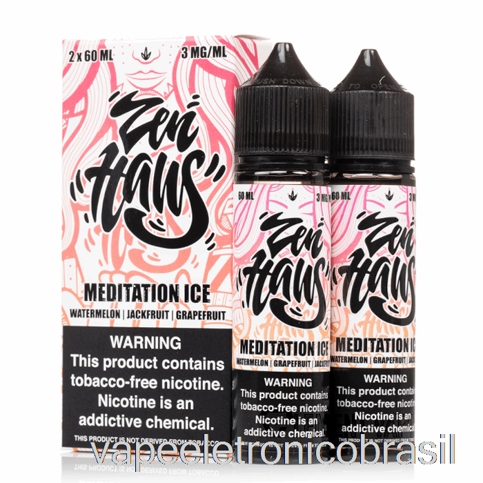 Vape Recarregável Meditação Ice - Zen Haus - 120ml 0mg